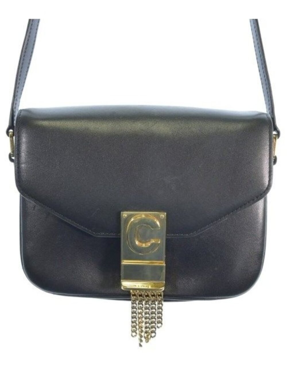 Celine Small Pampille C Shoulder Bag Black